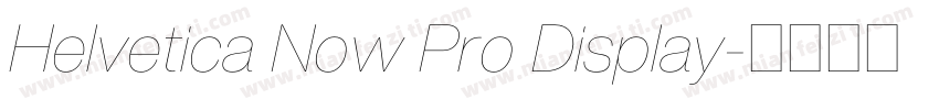 Helvetica Now Pro Display字体转换